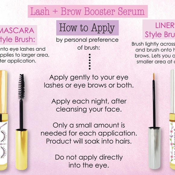 Organic Lash & Brow Growth Booster Serum / Mascara Brush Style - Picture 7 of 11